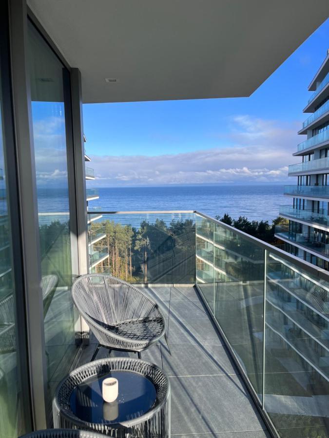 Wave Apartment Tyballtic 7Th Floor With Two Bedrooms And Sea View! 米兹多洛杰 外观 照片