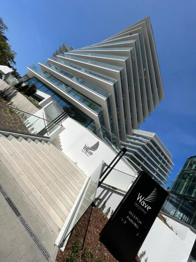 Wave Apartment Tyballtic 7Th Floor With Two Bedrooms And Sea View! 米兹多洛杰 外观 照片